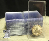 50 Double Pocket 2x2 Coin Flip Holder Vinyl 7mil Thick Guardhouse Storage Flips