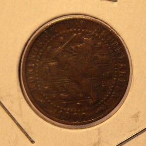 1900 Netherlands 1 Cent Coin with Holder thecoindigger World Coins