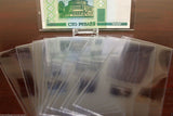 25 BCW DELUXE CURRENCY Semi Rigid Dollar Bill Banknote Regular Holder USA Made