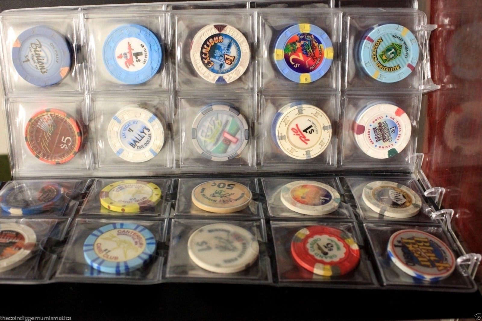 80 Pocket Casino Poker Chip Album Book + 80 Coin Holder 2x2 Storage Ca The Coin Digger 80 Pocket Casino Poker Chip Album Book + 80 Coin Holder 2x2 Storage Ca The Coin Digger