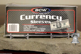 Currency Sleeves 2mil Acid Free for Regular Dollar Bill Banknote Thin Sleeve
