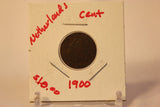1900 Netherlands 1 Cent Coin with Holder thecoindigger World Coins