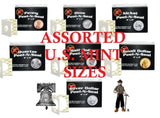 100 BCW Assorted Size 2x2 Self Adhesive Coin Holder Flip Peel-N-Seel Storage