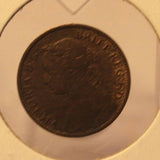 1886 United Kingdom Farthing Coin and Display Holder Thecoindigger World Estates - The Coin Digger