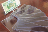 Currency Storage RED Box + 50 BCW Rigid Regular Modern Size Toploaders Holders