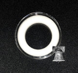 Coin Holder Case Blue Velvet Air-tite Storage Steel Box & Model A Capsule 10-19mm White