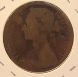 1876 H Great Britain Penny Coin with HolderDisplay thecoindigger World Estates