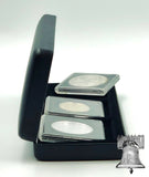 NOBILE Black Leatherette Coin Holder Snap Slab Magnicap Box Storage Case CHOICE