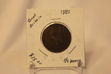 1885 Great Britain 1/2 Penny Coin with Holder  thecoindigger World Coin Estates
