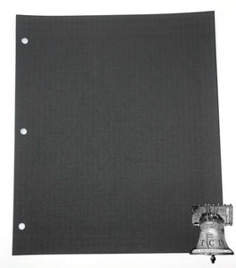 10 TCD Black Blackout Backdrop Cardstock for Album Coin Holder Page Silver Gold