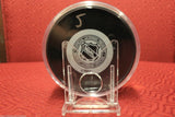 Hockey Puck Tube Holder Case 3x1 Regulation Size & Adjustable Stand BCW
