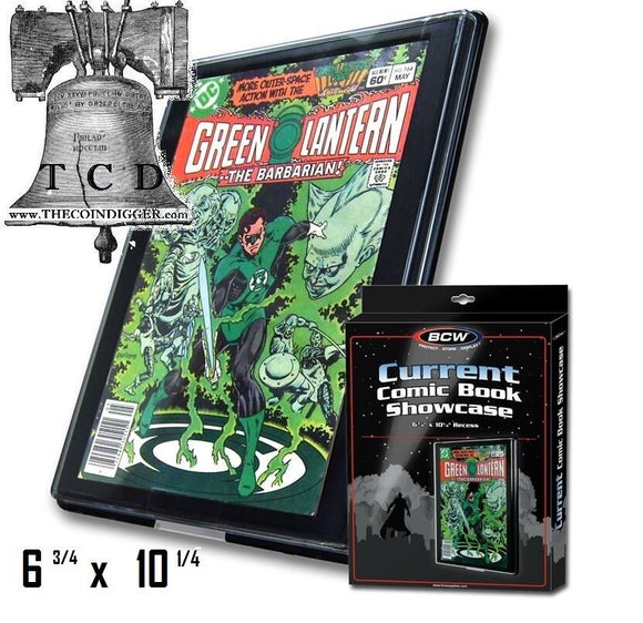BCW Comic Book Holder Showcase Display CURRENT Size Wall Mount Case Frame Modern - The Coin Digger