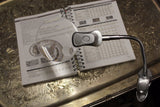 5x Table Magnifier Clamp Lamp LED Rimless Magnifying Glass Coin Currency Stamp