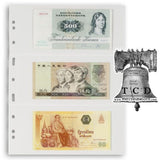 Lighthouse Grande Page Currency Holder Toploader Sleeve 3C Stamp Sheet Vario