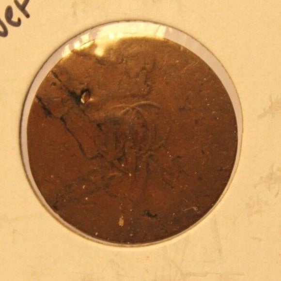 1821 C German Empire 2 Pfennig Coin with Holder thecoindigger World Estates - The Coin Digger