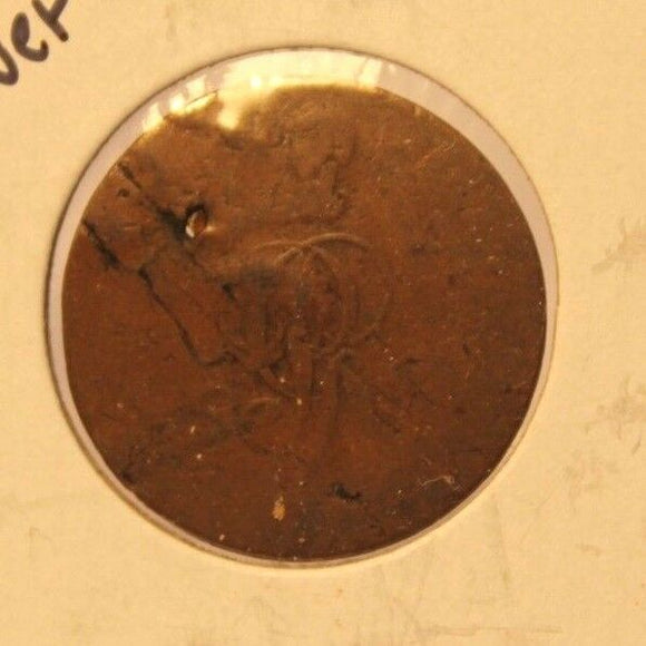 1821 C German Empire 2 Pfennig Coin with Holder thecoindigger World Estates