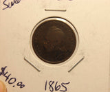 1865 Sweden 1 Ore Key Date Coin with Holder Display thecoindigger World Estate