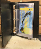 Currency Holder Album + 20 Binder Page Modern Banknote Sleeve Lighthouse LEATHER