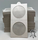 100 Morgan Peace Silver Dollar 2x2 Self Adhesive Coin Holder Flip 39.5mm Case