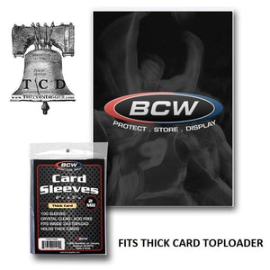 BCW Thick Protection Card Sleeves for Jersey Relic Cards, Sleeve Game Worn Cards - The Coin Digger