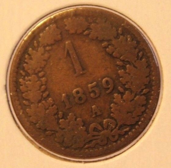 1859 A Austria Kreuzer Coin and Holder Display Thecoindigger World Coins Estates