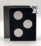 Air-tite Coin Holder Black Box Silver Insert + Model A Storage Capsule Case - The Coin Digger