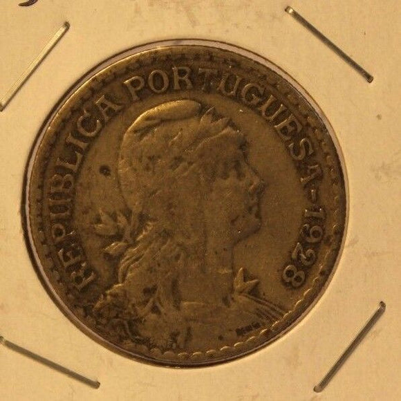1928 Portugal Escudo Coin with Display Holder thecoindigger World Coin Estates