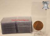 50 Double Pocket 2x2 Coin Flip Holder Vinyl 7mil Thick Guardhouse Storage Flips