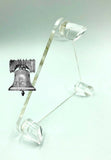 Easel Prop for Autograph Football or Ball Display Stand : Clear - Acrylic  5x1