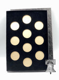 Air-tite Coin Holder Black Velvet Display Box Gold Insert Model A Storage Case - The Coin Digger