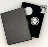 Air-tite Coin Holder Black Box Silver Insert + Model A Storage Capsule Case - The Coin Digger
