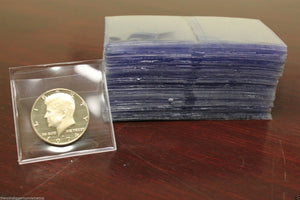 100 2X2 Frame A Coin Holder Submission Flip Non Vinyl Archival Double Pocket
