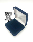 Air-tite Silver or Gold Bar Holder Capsule Vertical Horizontal Blue Velvet Display Steel Storage Box Case