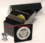 Black Storage Box for Coin Holder Display Card Case Air-tite Acrylic Holds 20