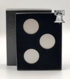 Air-tite Coin Holder Black Velvet Box Display Silver Insert Model A Storage Case