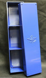Whitman Blue Coin Storage 2x2x9 Plastic Box + 100 BCW 2x2 Coin Holder Flip
