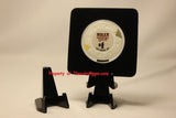 Display Stand Easel for Coin Capsule, Fossil, Medals Air-tite BLACK