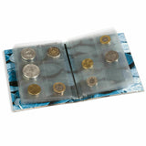 Mini Coin Holder Album Book 4.5x5.75 Case w/ 8 Page Sheet Storage Holds 48 Coins
