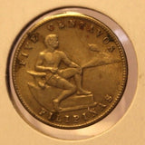 1944 Phillipines 5 Centavo Bronze Coin with Holder thecoindigger World Estate