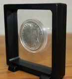 3D Magic Frame 90 Display Stand 3.5x3.5 Floating Coin Bottle Cap Gold Silver Bar - The Coin Digger