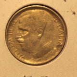 1921 R Italy 50 Centesimi Reeded EdgeCoin w/ Holder thecoindigger World Estate