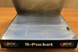 30 BCW Trading Ultra Storage PRO Card Sleeve Storage Pages 9 POCKET Page Holder
