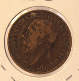 1927 Great Britain 1/2 Penny Coin with Holder Thecoindigger World Coins Estates