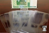 BCW DELUXE Regular Currency Banknote Holder : Semi Rigid Bill Sleeve PVC Case