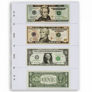 5 Grande 4c Modern Currency Banknote 4 Pocket Page Semi Rigid Topload Holder