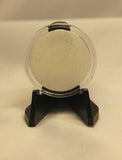 TCD White Coin Holder Capsule 1 Gram Silver Gold Bar Case & Black Display Stand - The Coin Digger