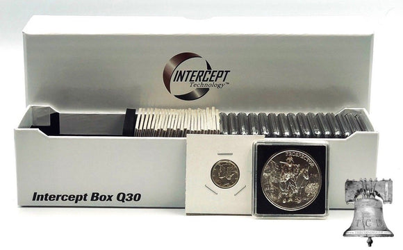 Coin Holder Intercept Storage Box Q30 for 2x2 Snap Flip Square Capsule Case