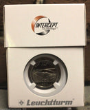 5 Lighthouse Intercept Technology Single Coin Holder Slab Box ANTI-TARNISH Case