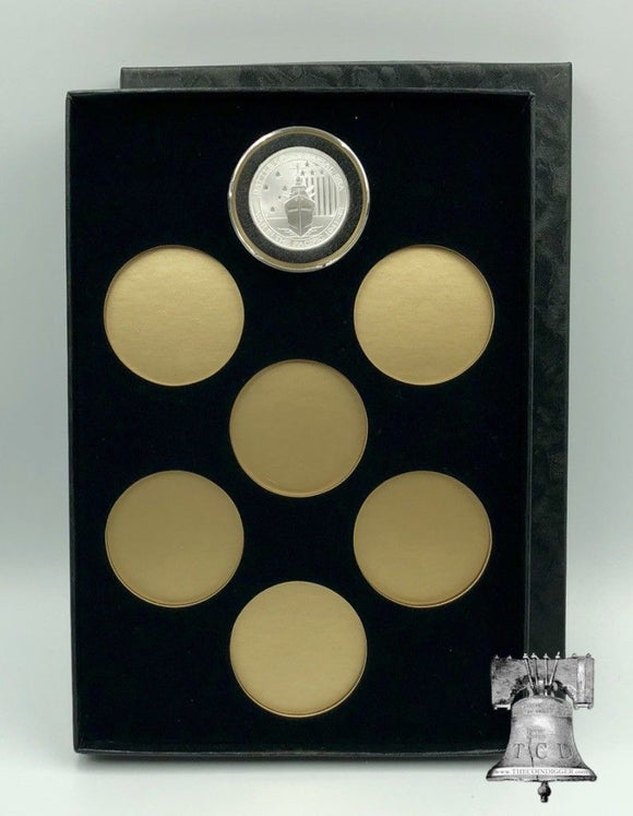 Air-tite Coin Holder Storage Box Silver Gold Reflector & 7 MODEL H 26-32mm or 38/39/40mm Direct Fit Capsule