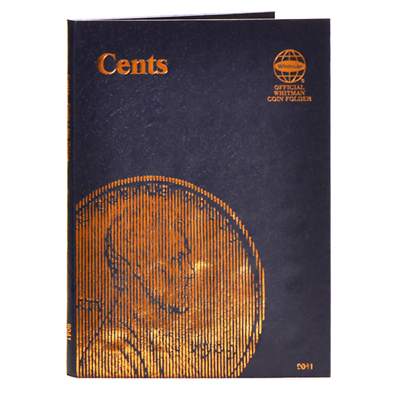 Whitman Album : Cent, Nickels, Dimes, Quarters, Eisenhower, Silver Large Dollars and More